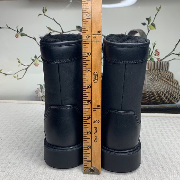 Totes Women's Waterproof Stadium Boots - Size 9M - Black Faux Fur Lining - Picture 7 of 10